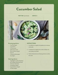 an image of a recipe for cucumber salad