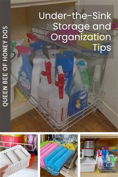 under the sink storage and organization tips