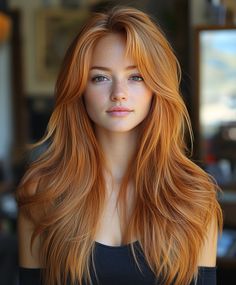 Luxurious Long Layers with Fall Hair Colors Copper Blonde: Autumn Cascade 🍂 Vibrant Copper Hair, Halloween Hairstyles For Women, Blonde Autumn, Long Hair Inspiration, Fall Hair Colors Copper, Hair Colors For Fall, Halloween Hairstyle, Trendy Fall Hair Color, Copper Blonde Hair Color