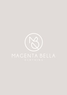 the logo for magentabella clothing, which has been designed to look like it is in