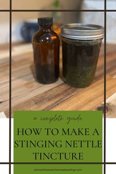 Natural Allergy Medicine, Stinging Nettle Tincture, Medicinal Herbs Recipes, Nettle Tincture, Nettle Recipes, Medicinal Herbs Remedies, Herbal Vinegar