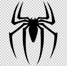 a spider logo on a transparent background