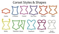 an image of different types of clothes and shapes for children to use in sewing or crochet projects