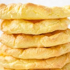 a stack of cookies sitting on top of each other