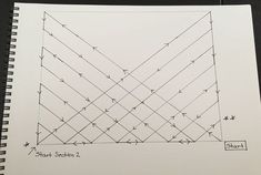 an image of a graph paper with lines drawn on it and the text short section 2