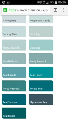 the color picker is showing different shades of teal and blue, as well as white