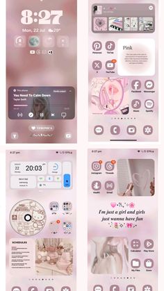 the pink theme is very clean and modern