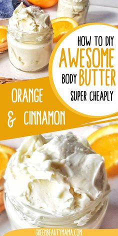 Whipped Orange Body Butter Recipe | Easy DIY Body Butter Recipe with Essential Oils Diy Whipped Coconut Oil Body Butter, Diy Christmas Body Butter, Easy Body Butter Recipes 3 Ingredients, Natural Whipped Body Butter, Fall Body Butter Scents, Scented Body Butter Recipe, Shae Butter Whipped Body Butter, Homemade Body Butter Whipped, Mango Body Butter Recipe Diy