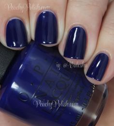 “Umpires Come Out At Night” is a squishy jelly-like deep blue Deep Blue Nails, Out At Night, Plate Collection, Polish Ideas, Opi Nail Polish, Opi Nails, Cool Nail Art, Nail Polish Colors