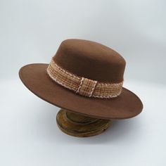 Product Category: Top HatHat style: taperedHat brim style: wide brimColor: brownSize: M (56-58cm)Function: sun protection, warmth, sunshadeFabric name: WoolMain fabric composition: woolStyle classification: Literary retro Wool Wide Brim Boater Hat For Winter, Winter Wool Wide Brim Panama Hat, Wide Brim Wool Boater Hat For Winter, Winter Wool Boater Hat With Wide Brim, Winter Wool Wide Brim Boater Hat, Beige Brimmed Boater Hat For Winter, Winter Beige Brimmed Boater Hat, Adjustable Brown Boater Hat With Flat Brim, Brimmed Boater Hat For Fall