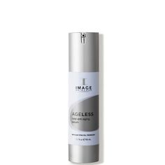 Banish dryness and blemishes with IMAGE Skincare's deeply-nourishing AGELESS Total Anti-Aging Serum. The powerful formula includes an AHA blend and resveratrol that work to exfoliate the skin, providing a refreshing treatment that diminishes the fine lines and renews the skin. Key Ingredients:AHA Blend (lactic, glycolic and malic acid): efficacious exfoliators that slough off dead skin cells and renew the skinPalmitoyl Tripeptide-38: smoothes the appearance of wrinklesResveratrol (Grape Seed Ext Crepey Skin, Aging Serum, Grape Seed Extract, Image Skincare, Anti Aging Serum, Skin Care Moisturizer, Dead Skin, Skin Cells, Beauty Skin