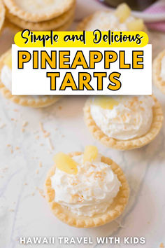 pineapple tarts with text overlay that reads simple and delicious pineapple tarts