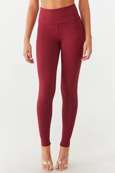 Basic High-Rise Leggings | Forever 21 Forever 21, High Rise, Leggings, Pants, How To Wear, Trousers