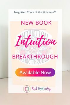 a sign that says new book intention break through available now