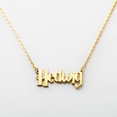 Harry Potter Font Personalized Name Necklace Add a touch of magic to your everyday look with a personalized name necklace. Made with an official font inspired by a beloved book series, this necklace is perfect for fans of fantasy literature. Show off your unique style with a piece of jewelry that features your name. whether you're a fan of wizarding or muggle, this necklace is sure to be a conversation starter. Order now and add a touch of fantasy to your everyday look. Personalized Handmade Jewelry crafted with love.♥♥♥ PRODUCT DETAILSThe material is 925 Solid Sterling Silver. We provide a 1.5" extender with all our chain pieces for precise adjustment. 🔗Why Pick Silveristic?• Each Silveristic piece is carefully handmade.• Your Silveristic jewelry will be delivered in a unique designer gi Harry Potter Jewelry Necklaces, Harry Potter Font, Fantasy Literature, Harry Potter Jewelry, Beloved Book, Font Names, Designer Gifts, Chic Accessories, Rose Gold Necklace