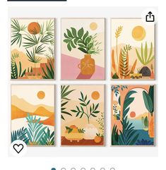 an instagram page with plants on it