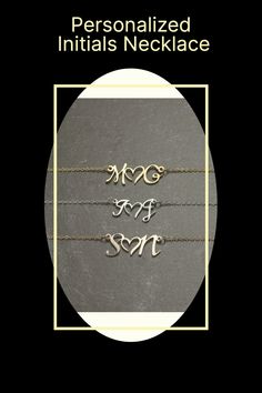 Show your special someone how much they mean to you with this personalized initials necklace. This unique necklace can be customized with you and your partner's initials. It's the perfect Valentines day gift for your girlfriend or wife, and will remind her of your love every time she wears it. With its timeless design, she can dress it up or down, ensuring she will cherish it for years to come. Initials Necklace, Gift For Your Girlfriend, Unique Necklace, Gifts For Your Girlfriend, Personalized Initials, Your Special, Unique Necklaces, Initial Necklace, Timeless Design