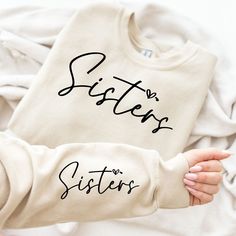 Sister Embroidery Designs, Free Sister Svg Files For Cricut, Sister Svg Quotes, Sister Shirts For Kids Svg, Cricut Big Sister Shirt, Sisters Svg, Sister Svg, Cute Sister, Sister Squad