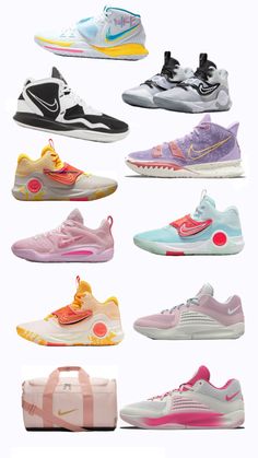 the nike zoom sneakers are all in different colors