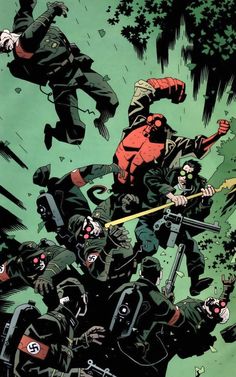 a comic book cover with deadpools on the front and an image of zombies in the background