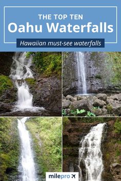 the top ten oahuu waterfalls in hawaii must see waterfalls and other things to see