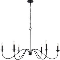 a chandelier with five lights hanging from it's center and four arms