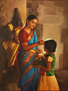 Indian Traditional Paintings, Painting Of Girl