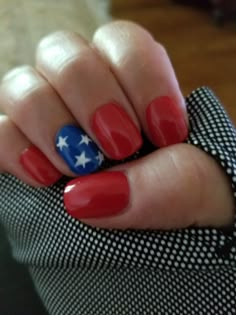 Patriotic Nail Designs Red White Blue, Red White And Blue Nails Simple, Nails Squoval Short, Acrylic Nails 4th Of July, Stagecoach Nails, Patriotic Nails 4th Of July, 4th Of July Dip Nails, Patriot Nails, Americana Nails