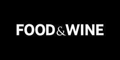 food and wine logo on a black background