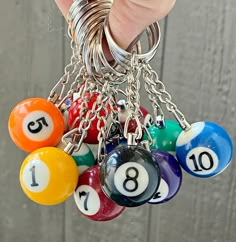 8 Ball Keychain, Cool Keychains, Car Deco, Pool Ball, Tanah Liat, Cute Car Accessories, 8 Ball, Cool Ideas, Funky Jewelry