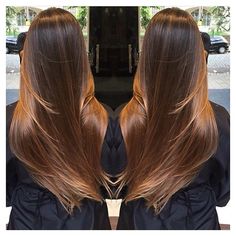 Castanho iluminado ❤️ Mais Hair Ombre Blonde, Beautiful Hairstyle, Ombre Blonde, Hair Ombre, Super Hair, Hair Crush, Blonde Ombre