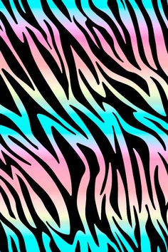 an image of a zebra print pattern that looks like it has been painted pink and blue