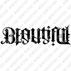 the word detroit is shown in black ink on a white background with an ornate font that reads