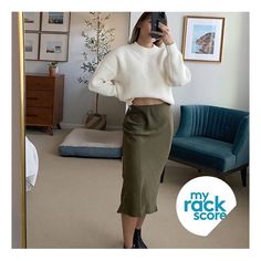 From @karen.lao: "I bought a similar skirt at Mango for $80...then found this one for $20 at Nordstrom Rack 😳” Share your latest discovery at #MyRackScore! Pencil Skirt, High Waisted Skirt, Favorite Outfit, Autumn Fashion, Clothes For Women, Clothes