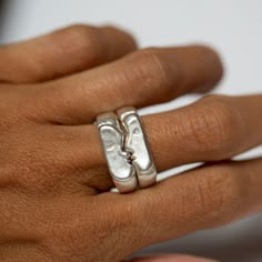 Kiss Rings, Silver – OxbowDesigns Maggie Rogers, U Turn, Rings Silver, The Kiss, Original Design, Denver, The Face, Sterling Silver Rings, Kiss