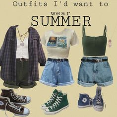 Retro Aesthetic Outfit Ideas Summer, Outfit Ideas 80s Style Retro, Womans 90s Outfits, High Rise Shorts Outfit Summer, 90s Aesthetic Outfit Summer, 80s Outfits For Summer, 80s Outfits Stranger Things Summer, Indie Aesthetic Fashion Summer, Summer Bookworm Outfits