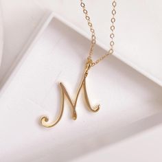 Heart Shaped Diamond Pendant, Luxury Monogram, Pave Heart Necklace, Word Necklace, Script Initial, Alphabet Necklace, Cursive Script, Initial Necklace Gold, Initial Pendant Necklace