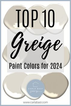 the top 10 greige paint colors for 2014