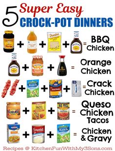 the 5 super easy crock pot dinners