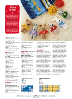 an article in the knitting book about teddy bears