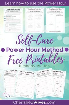 the self care power hour printables for children