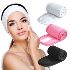 PRICES MAY VARY. ✅ Headband size: 25 inch length by 3.4 inch wide, adjustable makeup headband, one size fits most comfortable heads, keeps your hair neat ✅ Magic tape design: every headband for washing face comes with 2.4 inch length magic tape, easy for you to adjust the size as you want. ✅ Soft and elasticity Material: this skincare headbands is made of high quality microfiber ,soft and skin-friendly, it has good elasticity, very comfortable to wear,can be repeatedly washed without worrying th Face Wash Headband, Spa Facial, Face Washing, Sport Hair, Spa Headband, Make Up Remover, Facial Spa, Adjustable Headband, White Headband