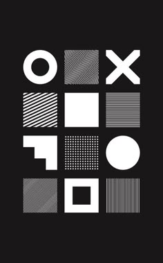 a black and white poster with some type of design on the back ground that says xoxo