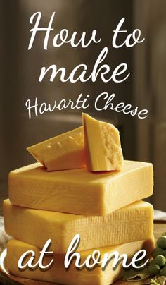 cheese stacked on top of each other with the words how to make havari cheese at home