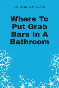 For maximum safety, one or two grab bars should be installed by the toilet, up to three in the shower and / or bathtub and anywhere else in the bathroom where someone would need help to balance themselves or to stand up. Grab Bars In Bathroom Safety, Bathroom Grab Bar Ideas, Learning Modalities, Senior Bathroom, Below The Knee Amputation, Caregiving Tips, Safety Grab Bars, Bedside Commode, Towel Folding