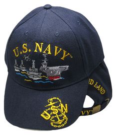 Trade Winds Corp Item Description: ·         One Size Fits Most with Adjustable Strap ·         Hoop and Loop Closure ·         Embroidered Design ·         Poly Cotton Blend  ******{{{{READ THIS BEFORE PURCHASING FROM Trade Winds Corp}}}}****** PAYMENT INFORMATION: WE PREFER PAY-PAL. WE USE eBay's Navy Cap With Embroidered Logo, Navy Curved Bill Hat With Embroidered Logo, Navy Embroidered Baseball Cap, Navy Visor Hat With Embroidered Logo, Navy Embroidered Cap, Navy Trucker Hat With Embroidered Logo, Navy Embroidered Logo Trucker Hat, Adjustable Navy Embroidered Hat, Blue Cap With Letter Embroidery