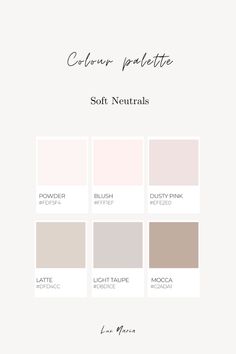 the color palette for soft neutrals