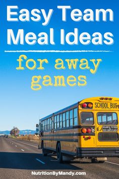 When teams travel for competition, it can be a challenge to plan meals that meet the sports nutrition needs of the athletes. Check out the blog for easy pre and post-game team meal ideas for away games. Team Bus Meals, Team Meals For The Bus, Meals On The Go For Sports, Sports Team Meals On The Go Easy, Team Dinner Ideas High School Volleyball, Feed The Team Meal Ideas, Football Booster Club Ideas, Team Meals On The Road, Tournament Food Ideas