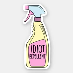 Idiot Repellent Sticker, Funny Stickers Printable Stickers Preppy, Simple Stickers To Draw, Sticker Diy Ideas, Cute Iphone Stickers, Masculine Stickers, Digital Sticker Ideas, Funny Things To Buy, Funny Quote Stickers, Nf Stickers