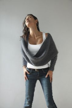 Knit.thing 03 Grey READY TO SHIP by NihanAltuntas on Etsy Gray Knit Knitting Pattern For Fall, Gray Knitting Pattern For Fall, Gray Knit Pattern For Fall, Gray Chunky Knit Pattern For Fall, Fall Knitting Pattern In Gray, Fitted Gray Merino Wool Sweater, Gray Merino Wool Knit Sweater, Gray Fitted Chunky Knit Sweater, Cozy Gray Chunky Knit Pattern